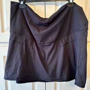 Old Navy Maternity Rollover-Waist PowerSoft Skort L black